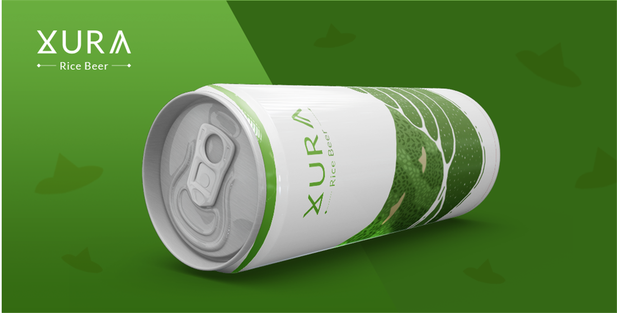 大米啤酒包裝設計參考(圖4)