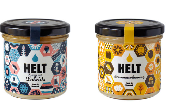 秦嶺土蜂蜜包裝設計參考(圖3)