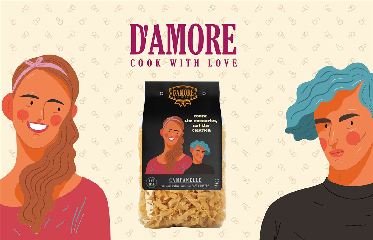 面條包裝創意圖片插畫營造氛圍(圖2)