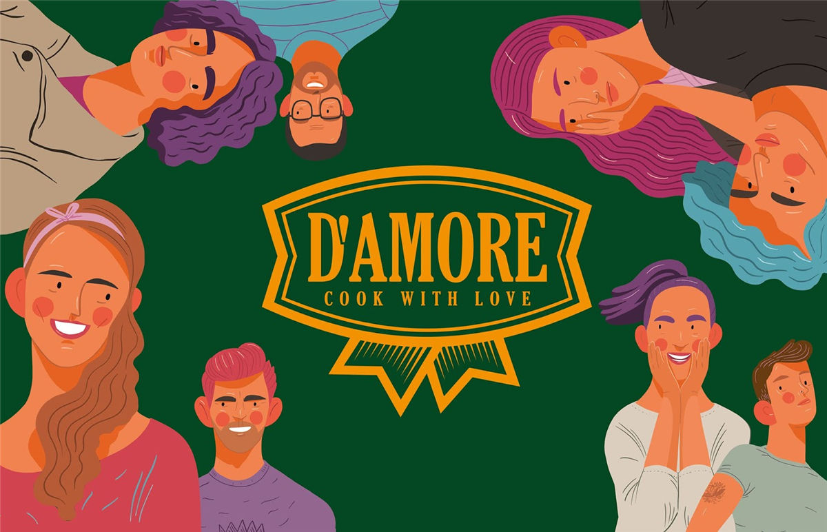 面條包裝創意圖片插畫營造氛圍(圖1)