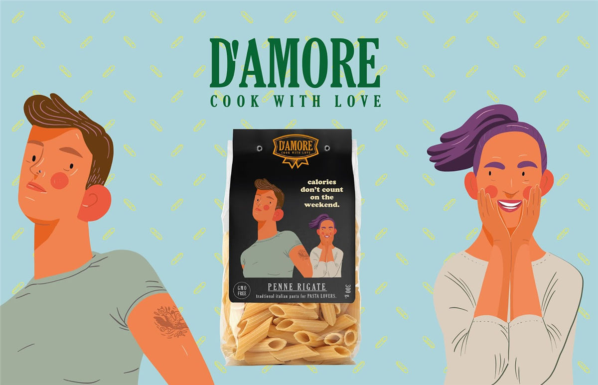 面條包裝創意圖片插畫營造氛圍(圖4)