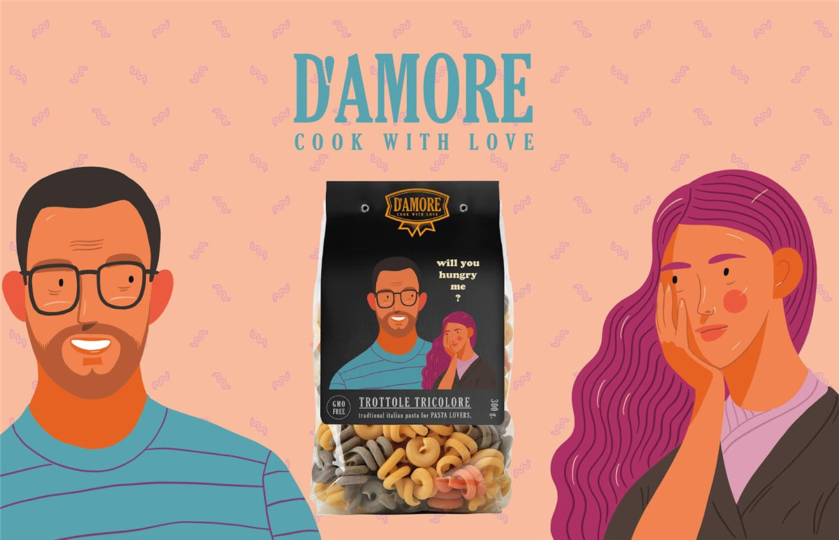 面條包裝創意圖片插畫營造氛圍(圖3)