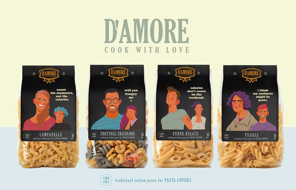 面條包裝創意圖片插畫營造氛圍(圖6)