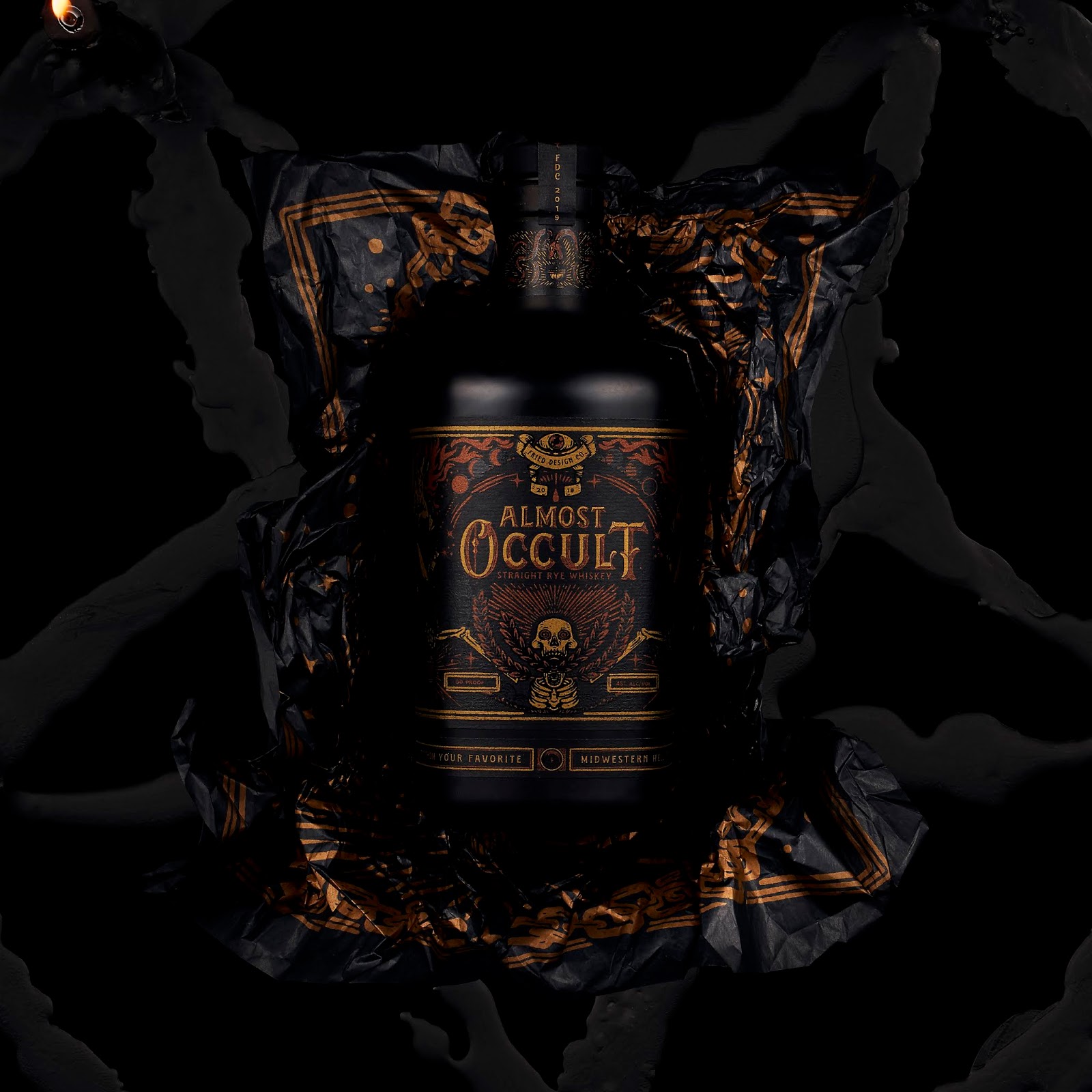 黑麥威士忌酒包裝設計(圖2)