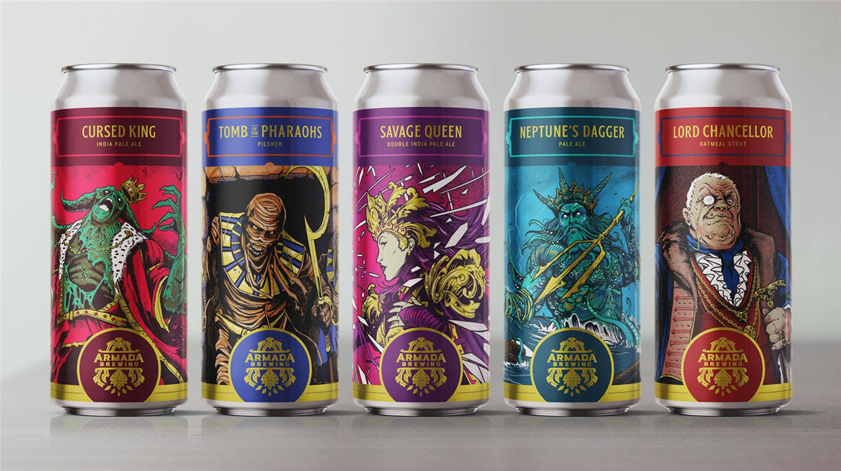 啤酒包裝與游戲人物結合(圖1)