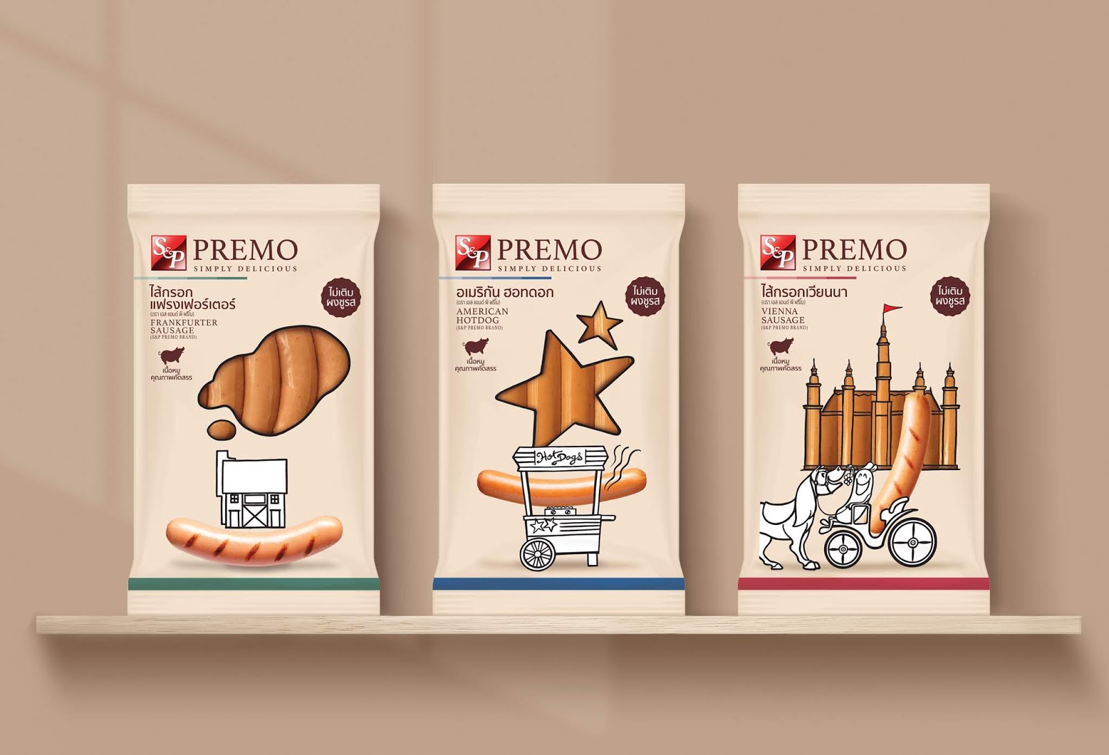 上海香腸包裝設(shè)計(jì)欣賞(圖1)