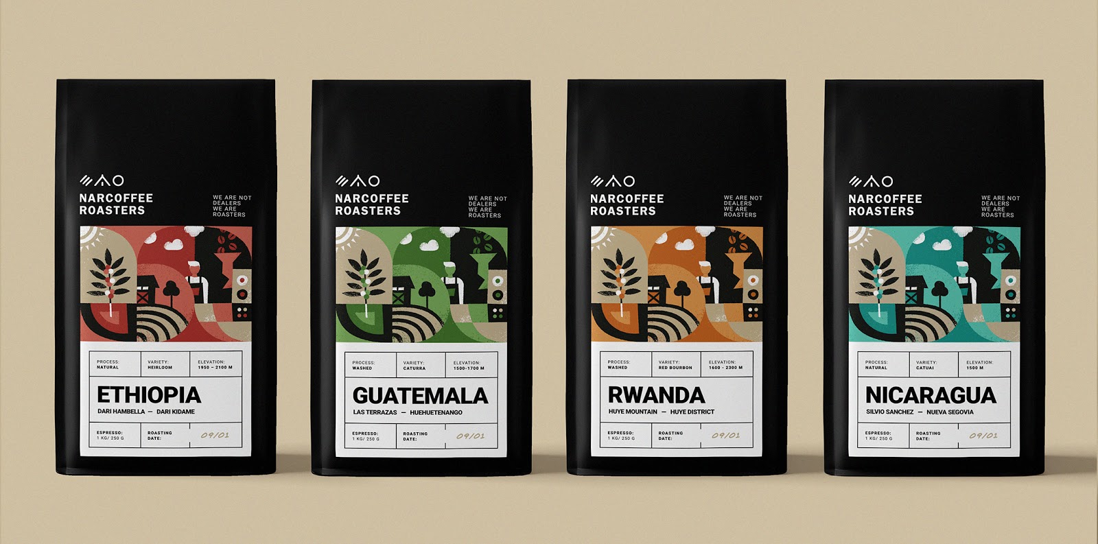 深圳咖啡豆包裝設計欣賞(圖1)