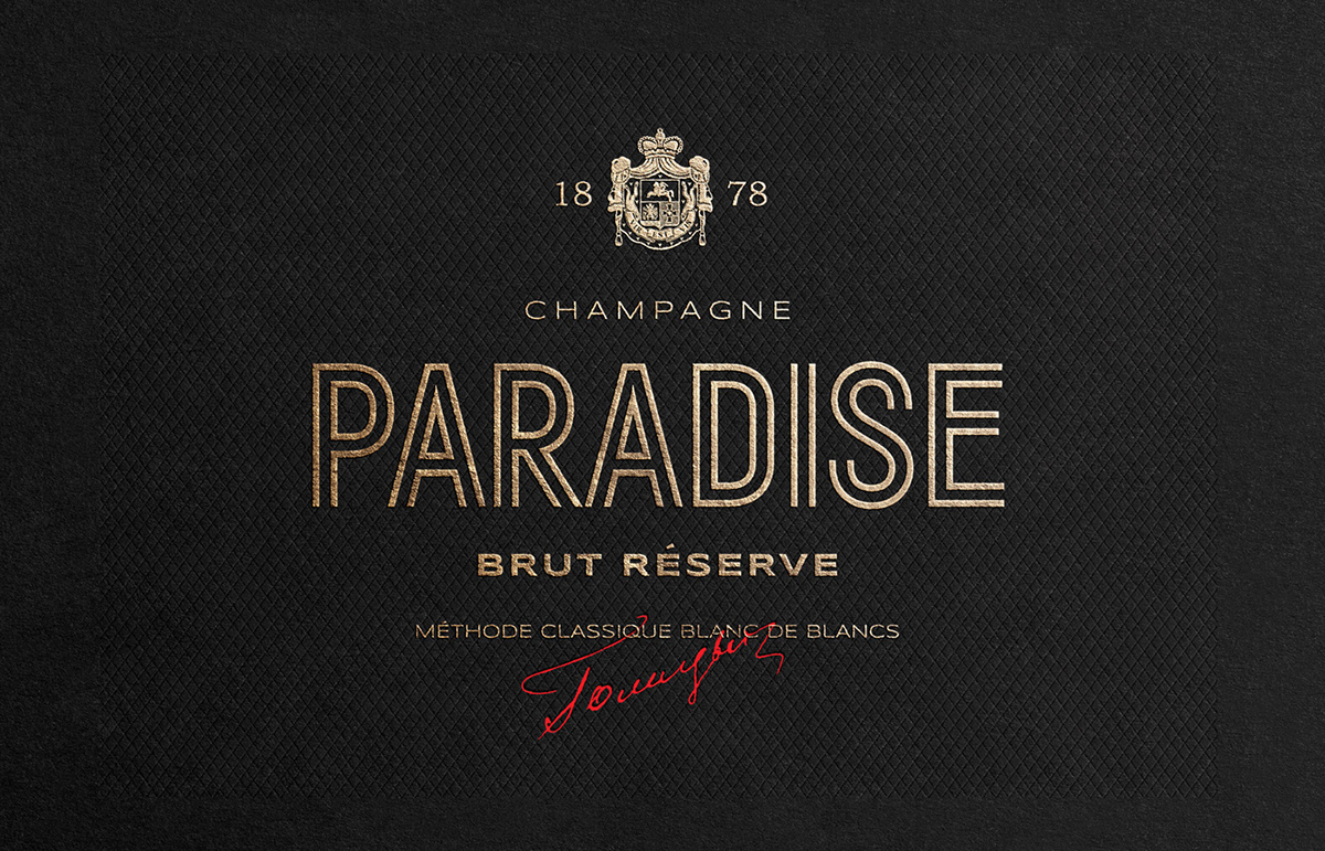 古典香檳包裝設計(圖3)