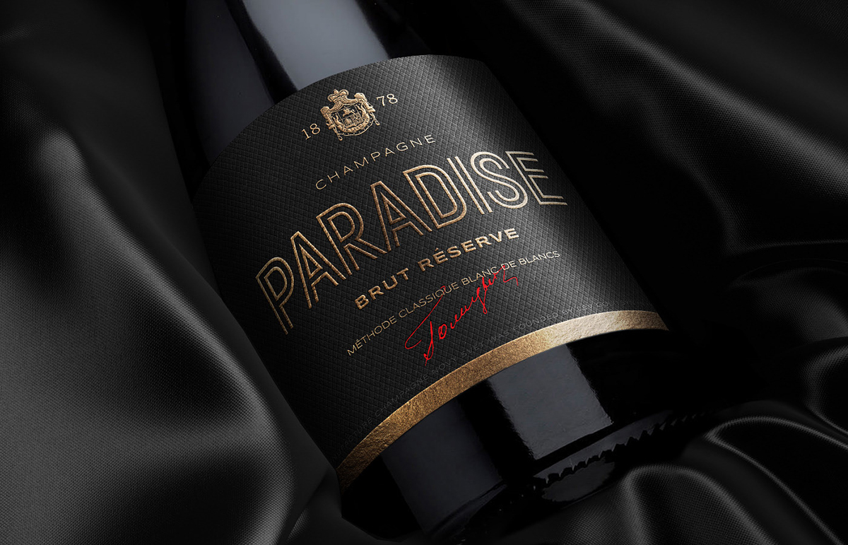 古典香檳包裝設計(圖5)