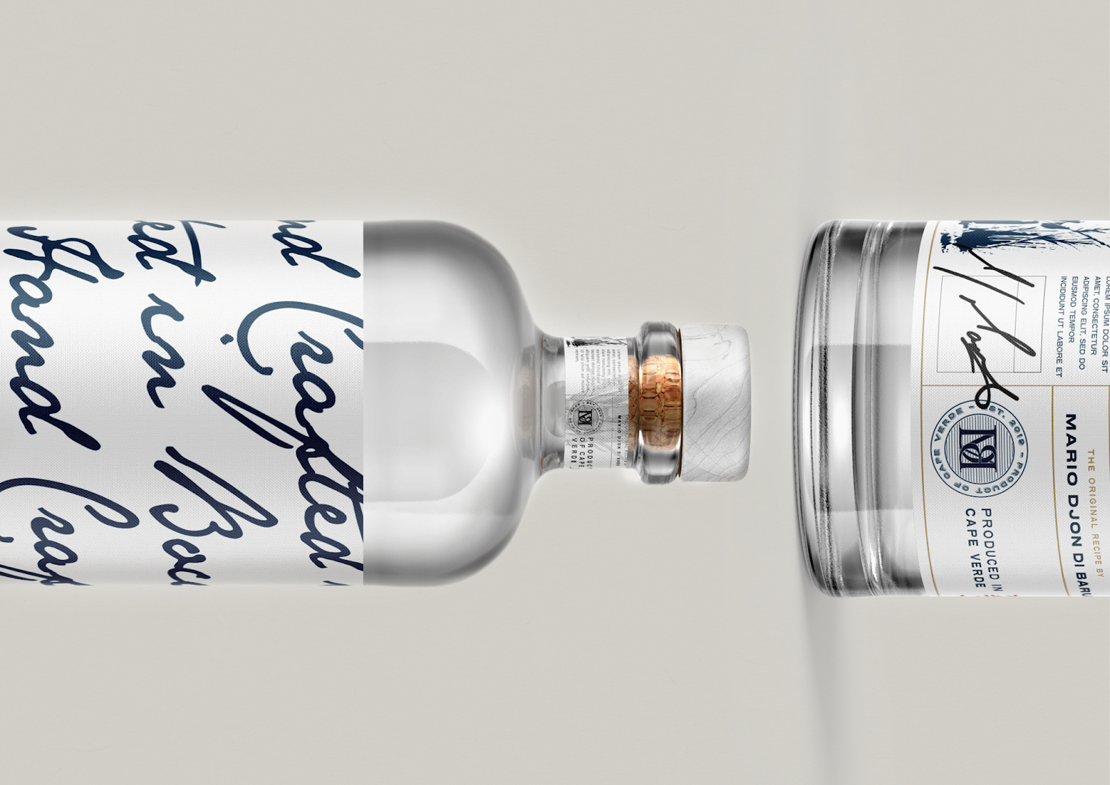 甘蔗酒包裝設計簡約風格(圖1)