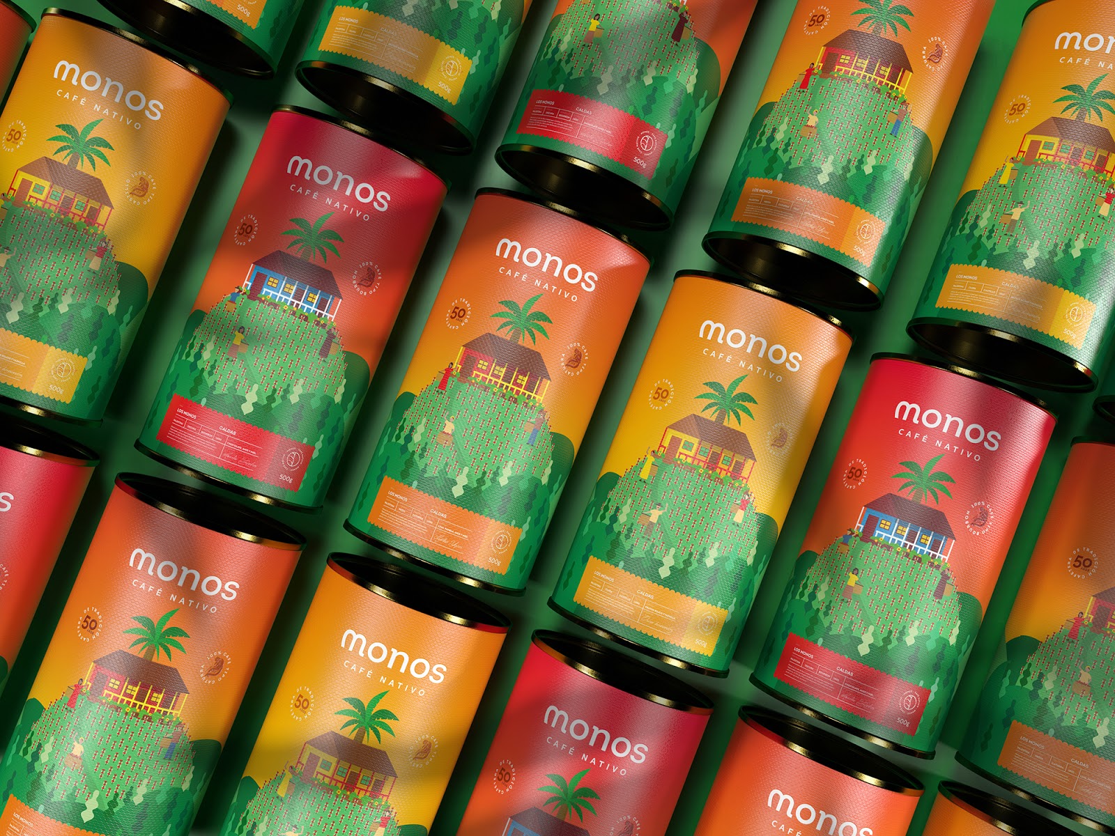 咖啡罐包裝設計(圖1) 咖啡罐包裝設計(圖1)