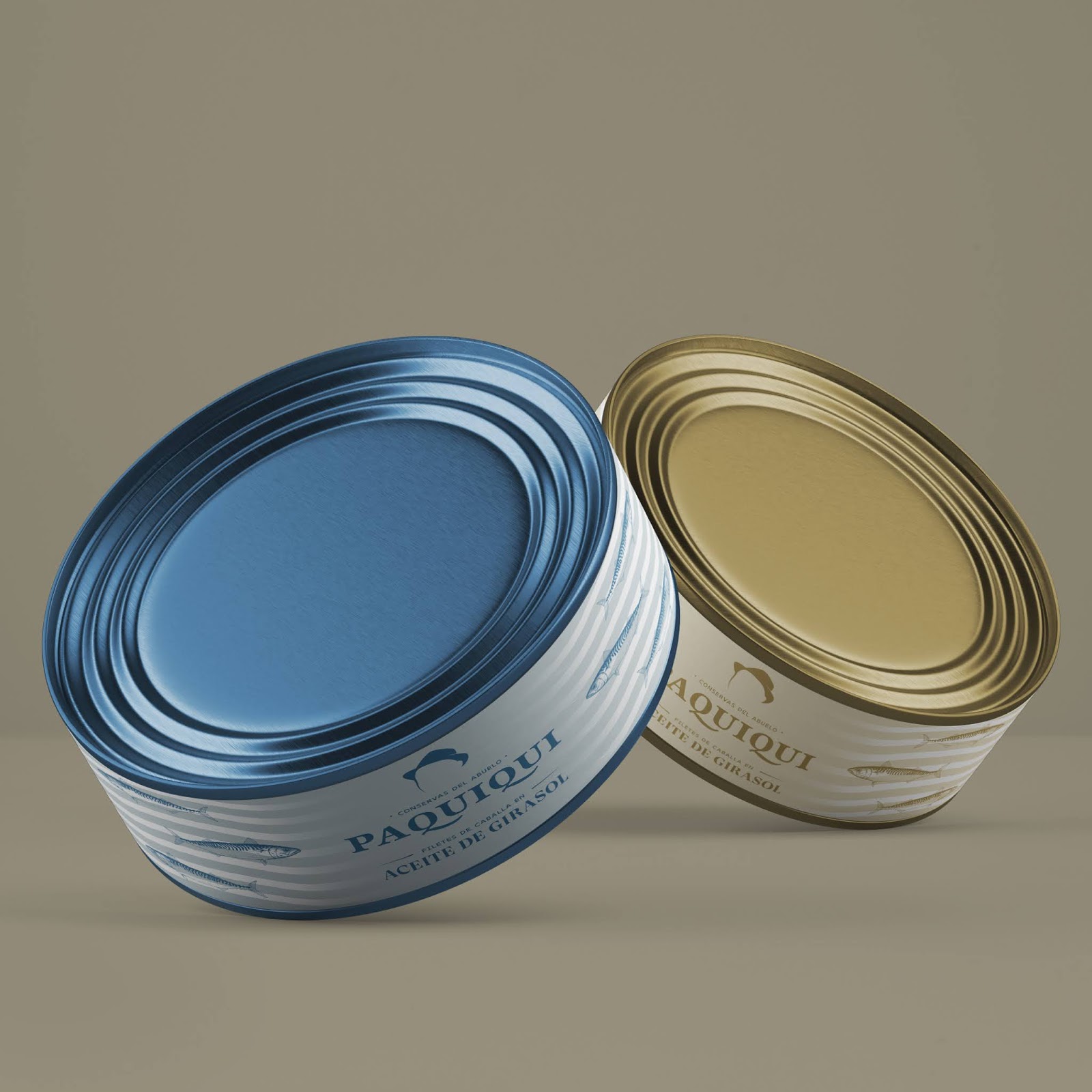 魚鯖魚橄欖油包裝設(shè)計(jì)(圖1)