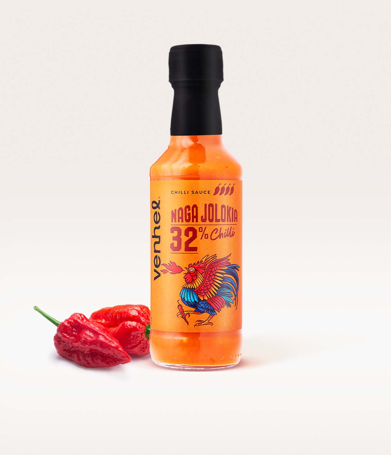 這款辣椒醬用噴火的公雞做為核心視覺(圖11)