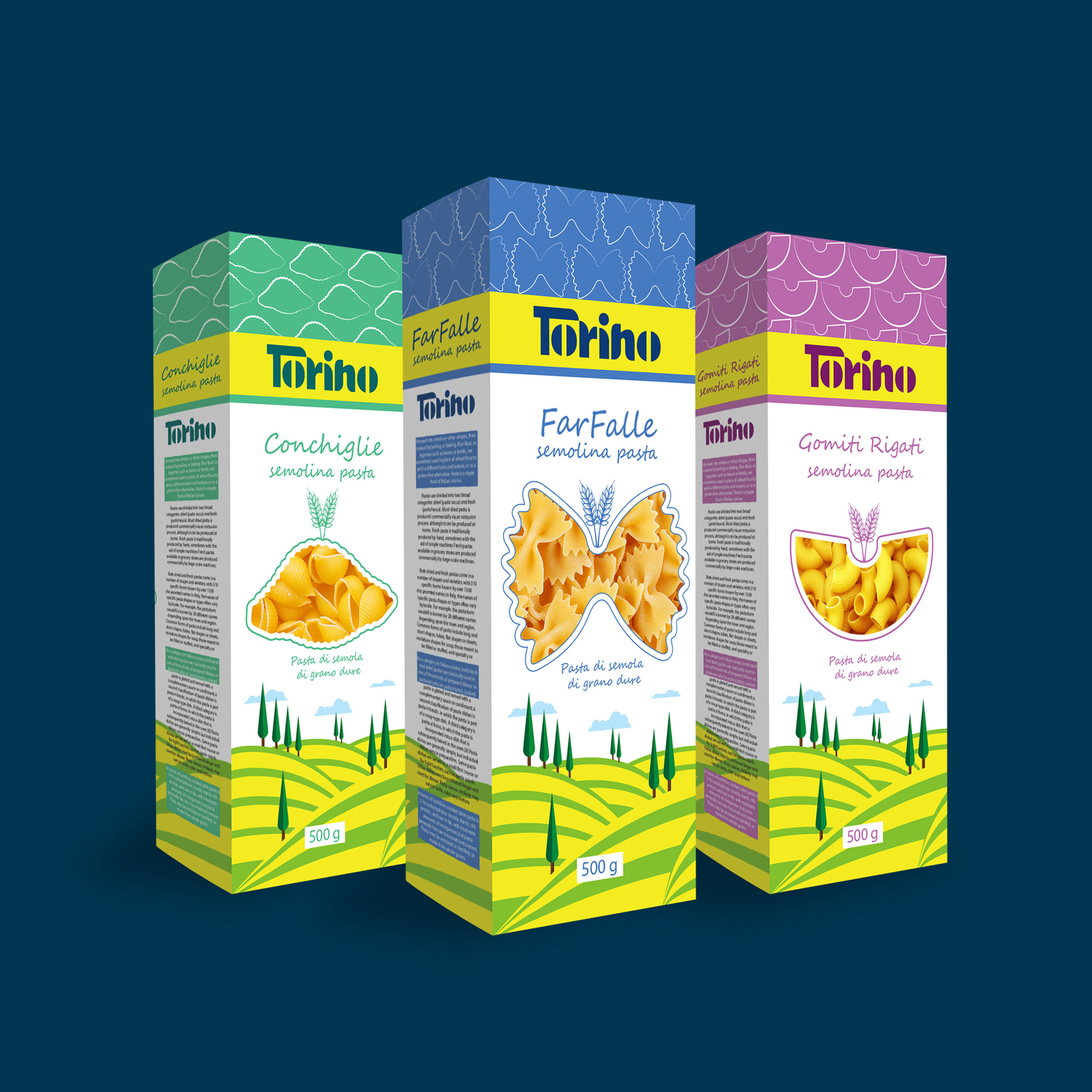 帶插畫的意大利面包裝這樣設計(圖4)