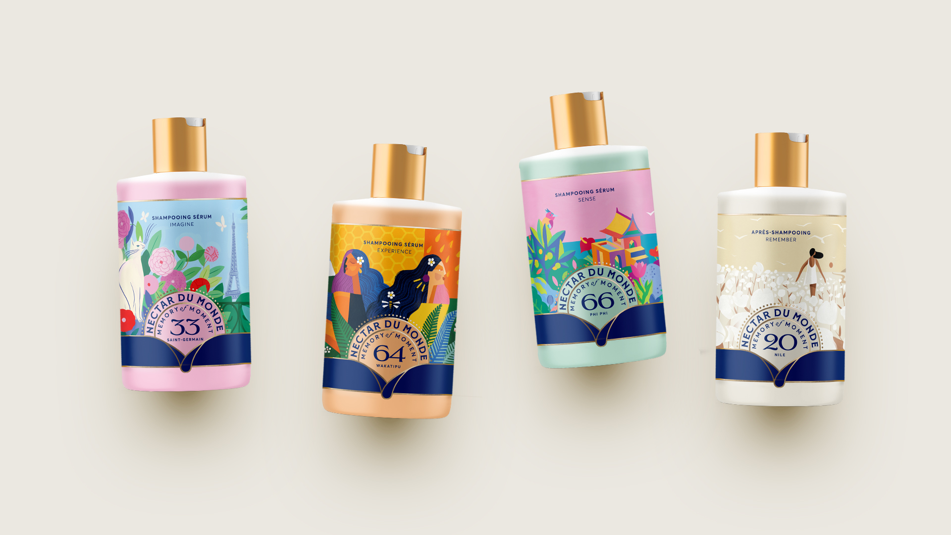 洗護產(chǎn)品包裝設(shè)計融入插圖，運用現(xiàn)代和傳統(tǒng)字體結(jié)合有不一樣視覺感受(圖8)