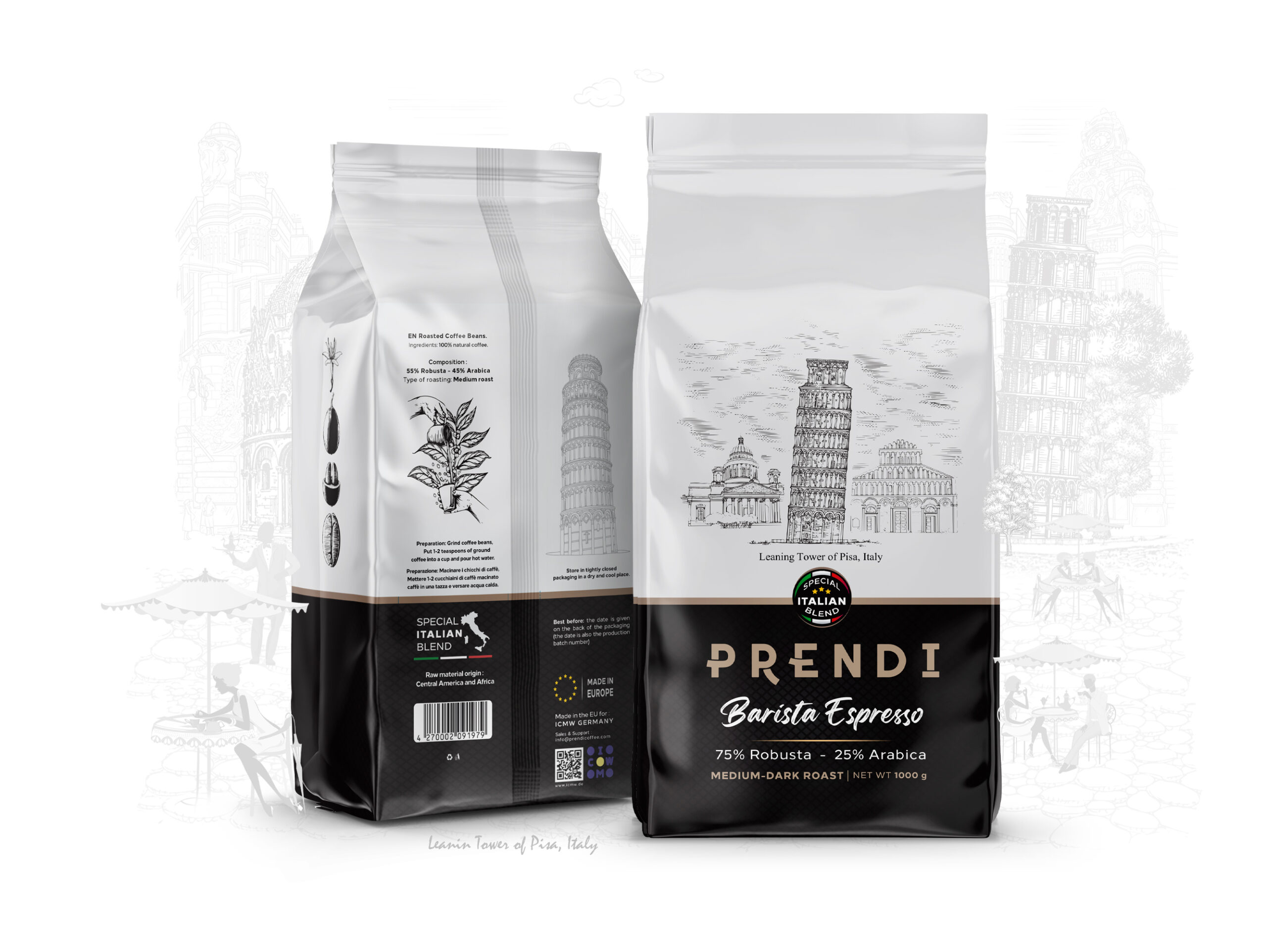 意大利咖啡豆包裝袋這樣設計(圖2)