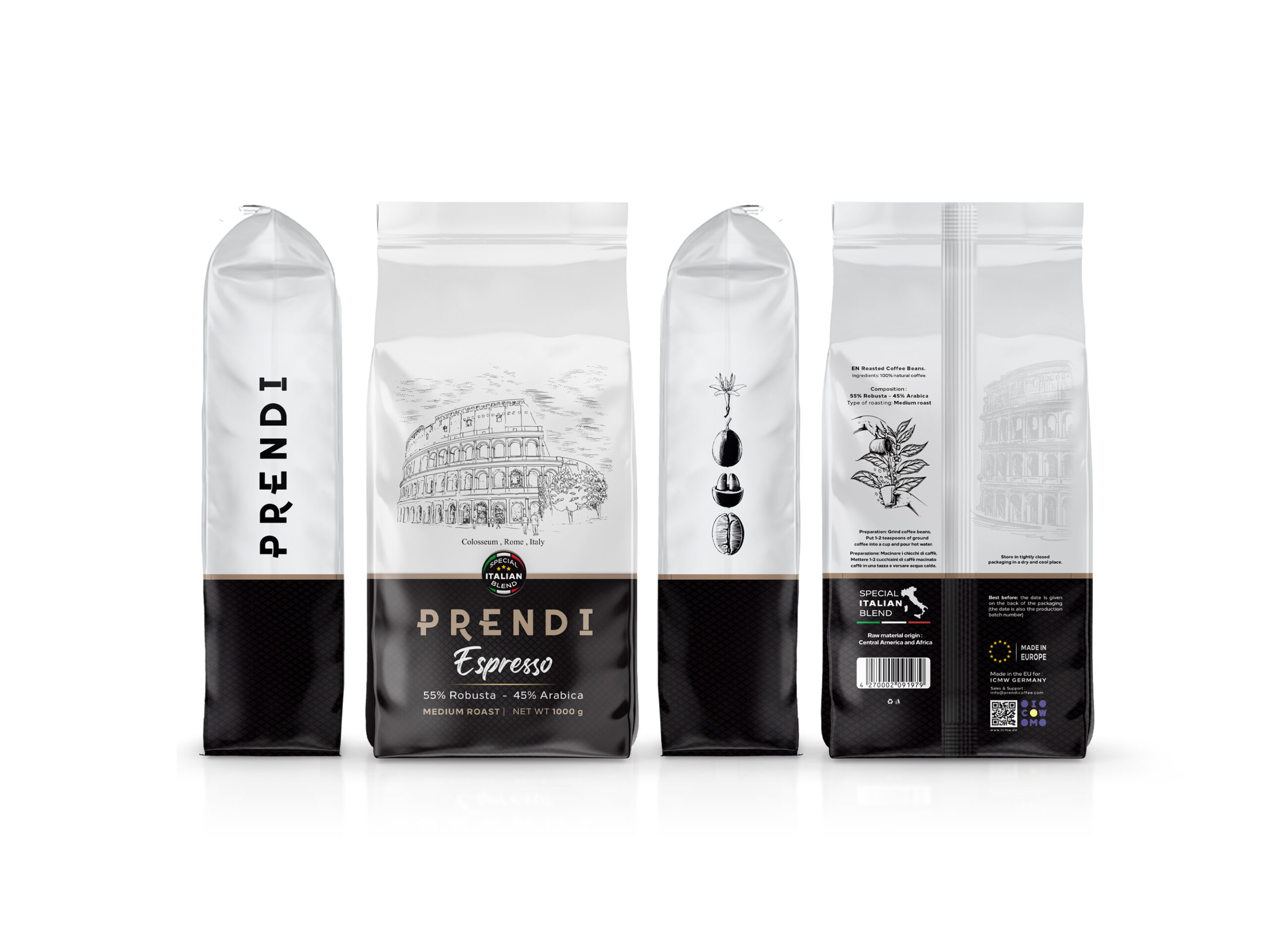 意大利咖啡豆包裝袋這樣設計(圖6)