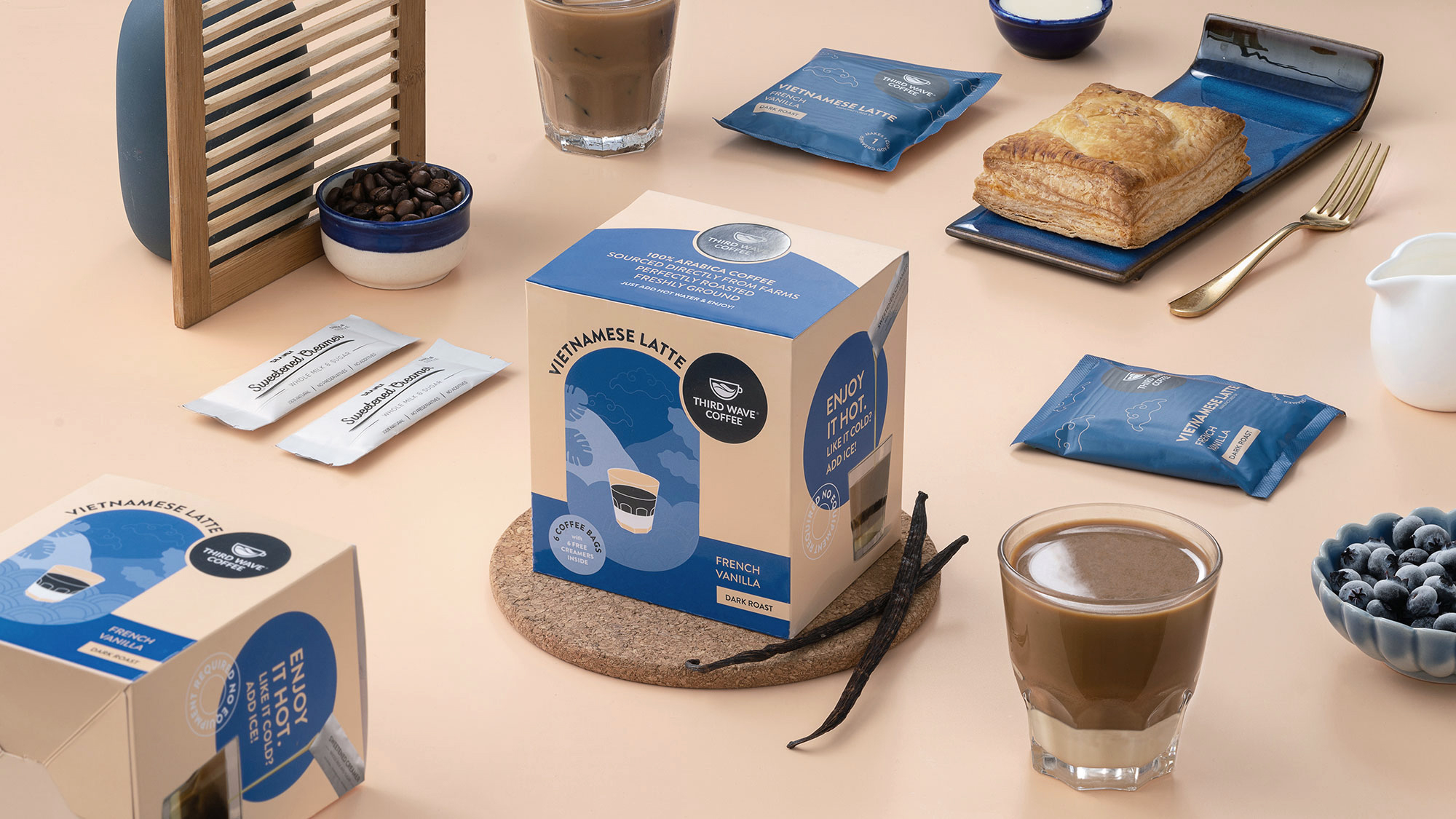 越南拿鐵速溶咖啡包裝這樣設計(圖4)