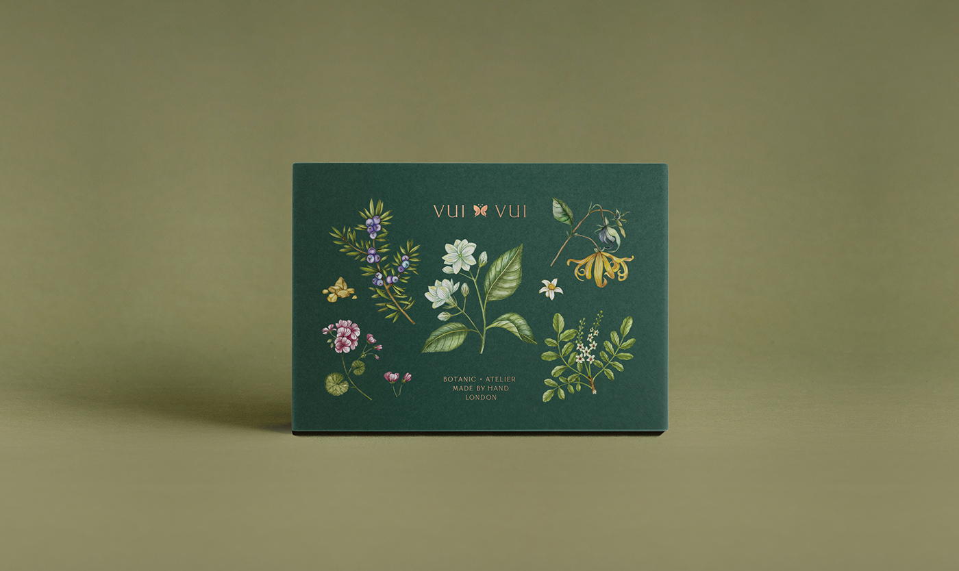 能讓人想起傳統(tǒng)的植物學(xué)書籍的護(hù)膚品包裝設(shè)計(jì)(圖3)