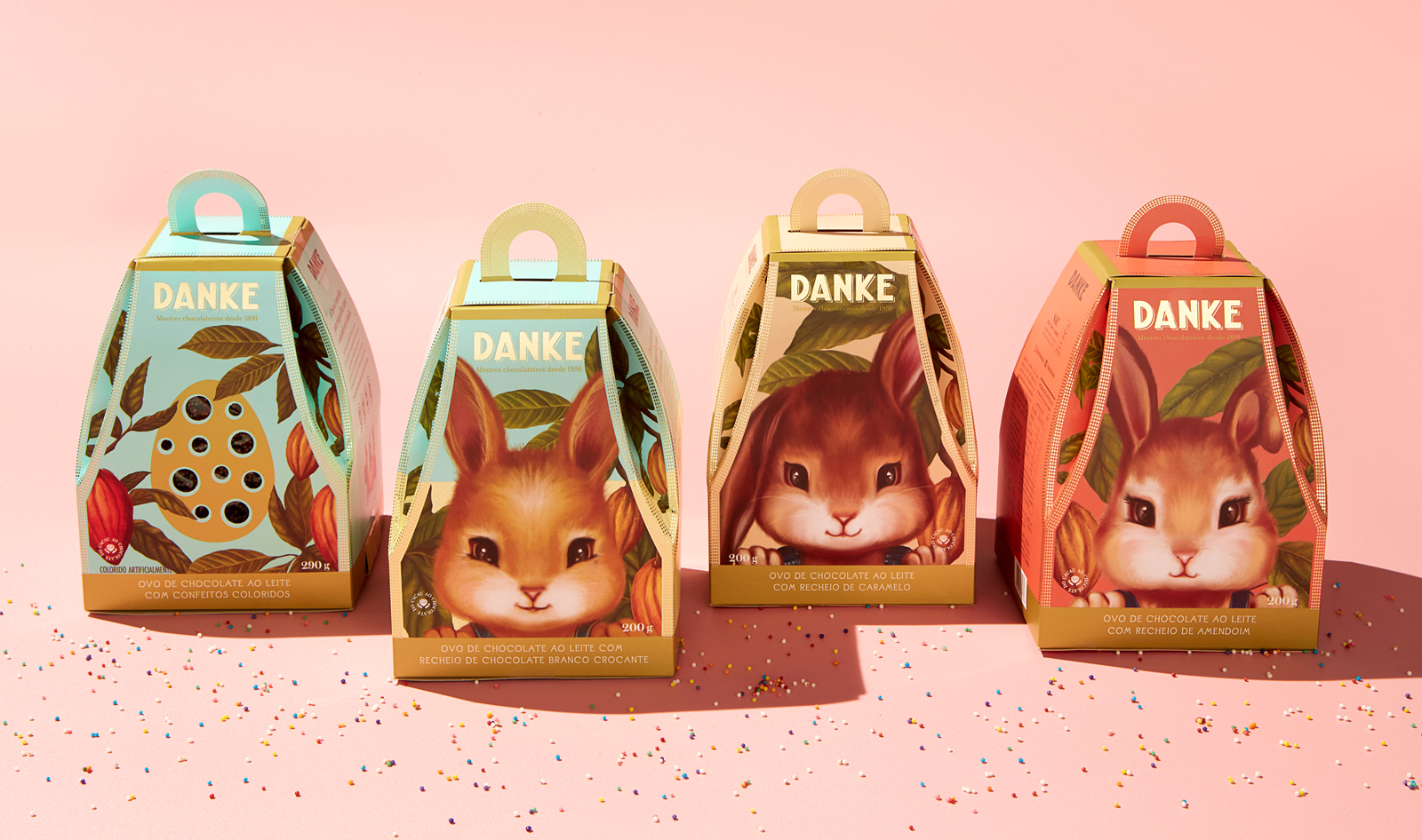 Danke巧克力產(chǎn)品插畫風(fēng)格包裝設(shè)計欣賞(圖7)