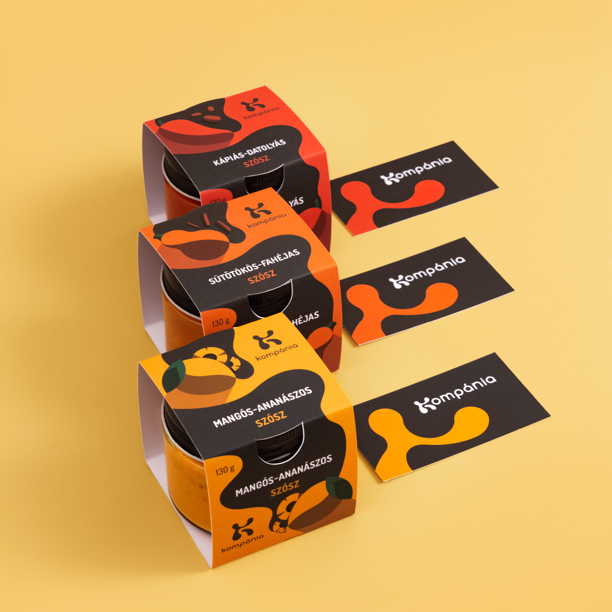 俏皮的調味醬汁包裝設計(圖1) 俏皮的調味醬汁包裝設計參考(圖1)