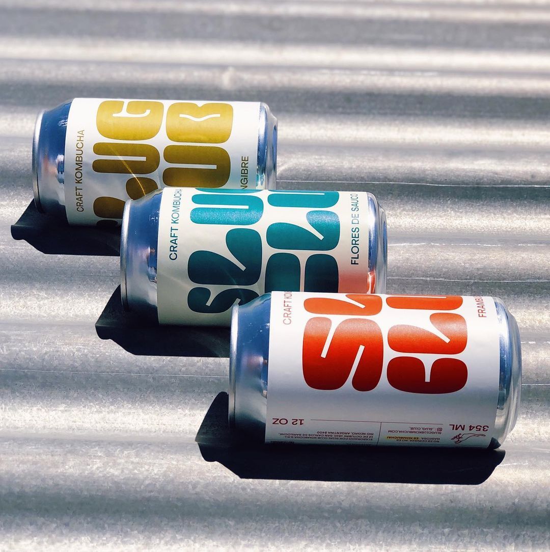 擁有足夠視覺感的Slug Club康普茶飲料包裝這樣設(shè)計(jì)(圖2)