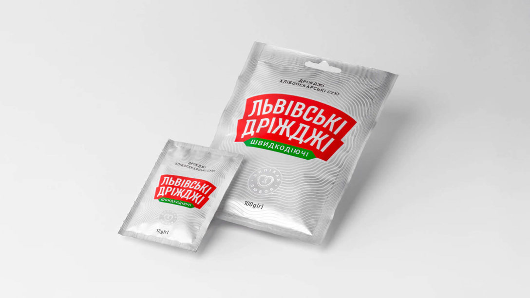 Lvivski Drizhdzhi酵母產品視覺包裝設計(圖1)