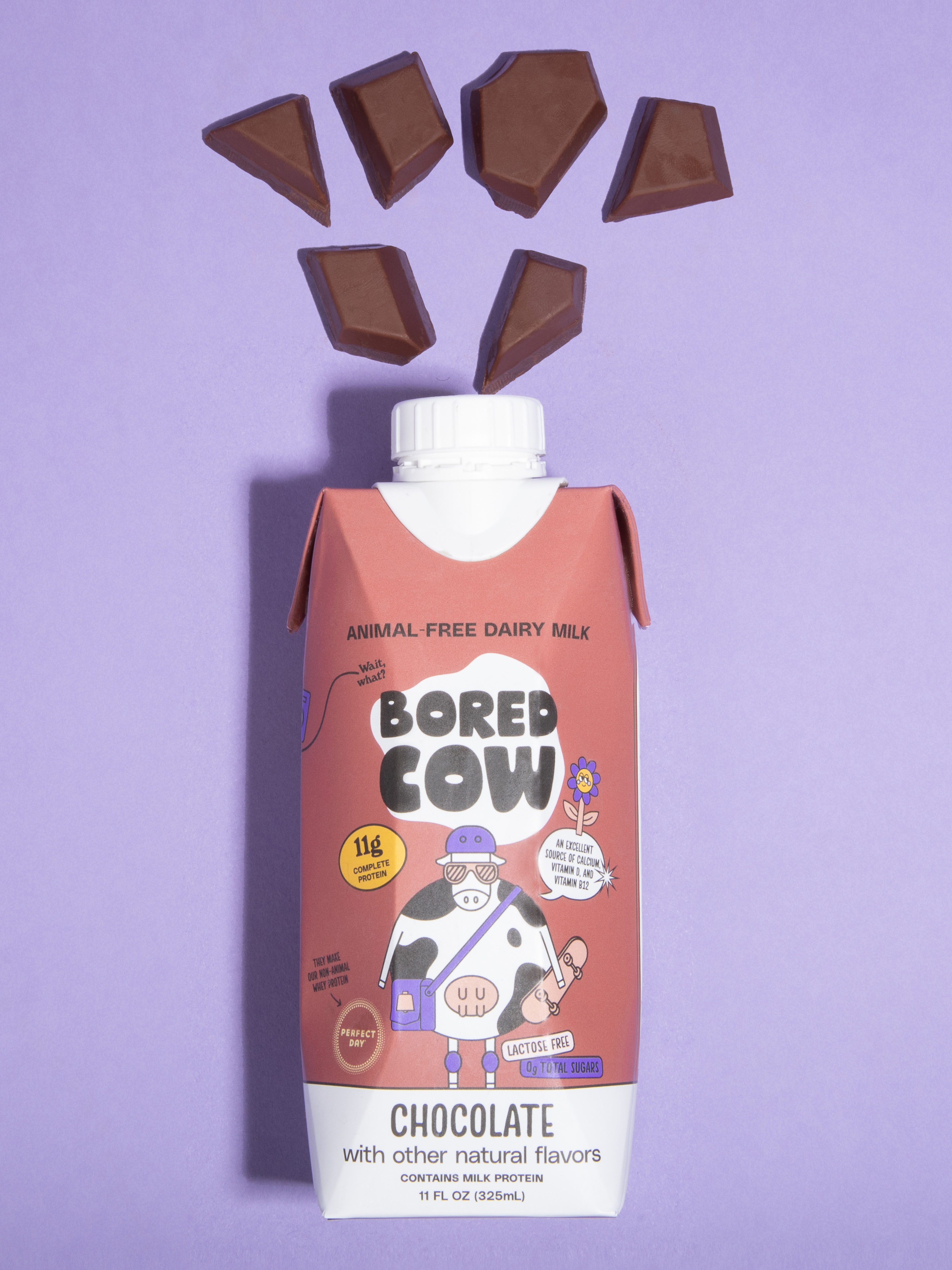 以漫畫(huà)風(fēng)格呈現(xiàn)的牛奶包裝設(shè)計(jì)(圖3)