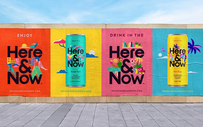 Here&Now系列冰茶和咖啡飲品創意包裝(圖4)