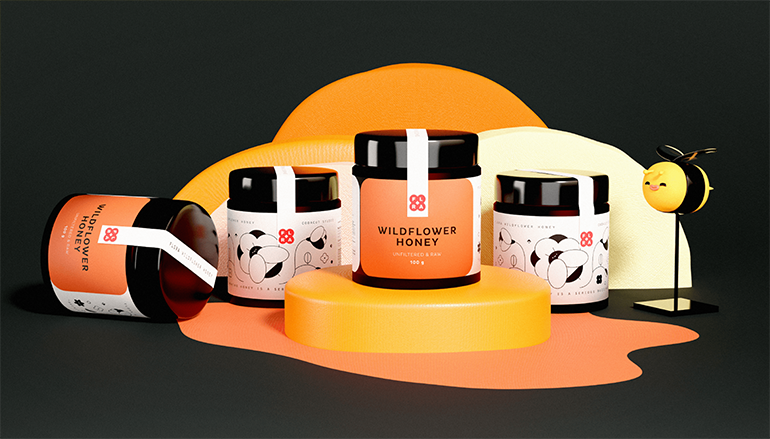 蜂蜜創意包裝設計作品欣賞(圖3) 蜂蜜創意包裝設計作品欣賞(圖3)