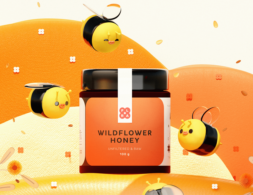 蜂蜜創意包裝設計作品欣賞(圖1) 蜂蜜創意包裝設計作品欣賞(圖1)