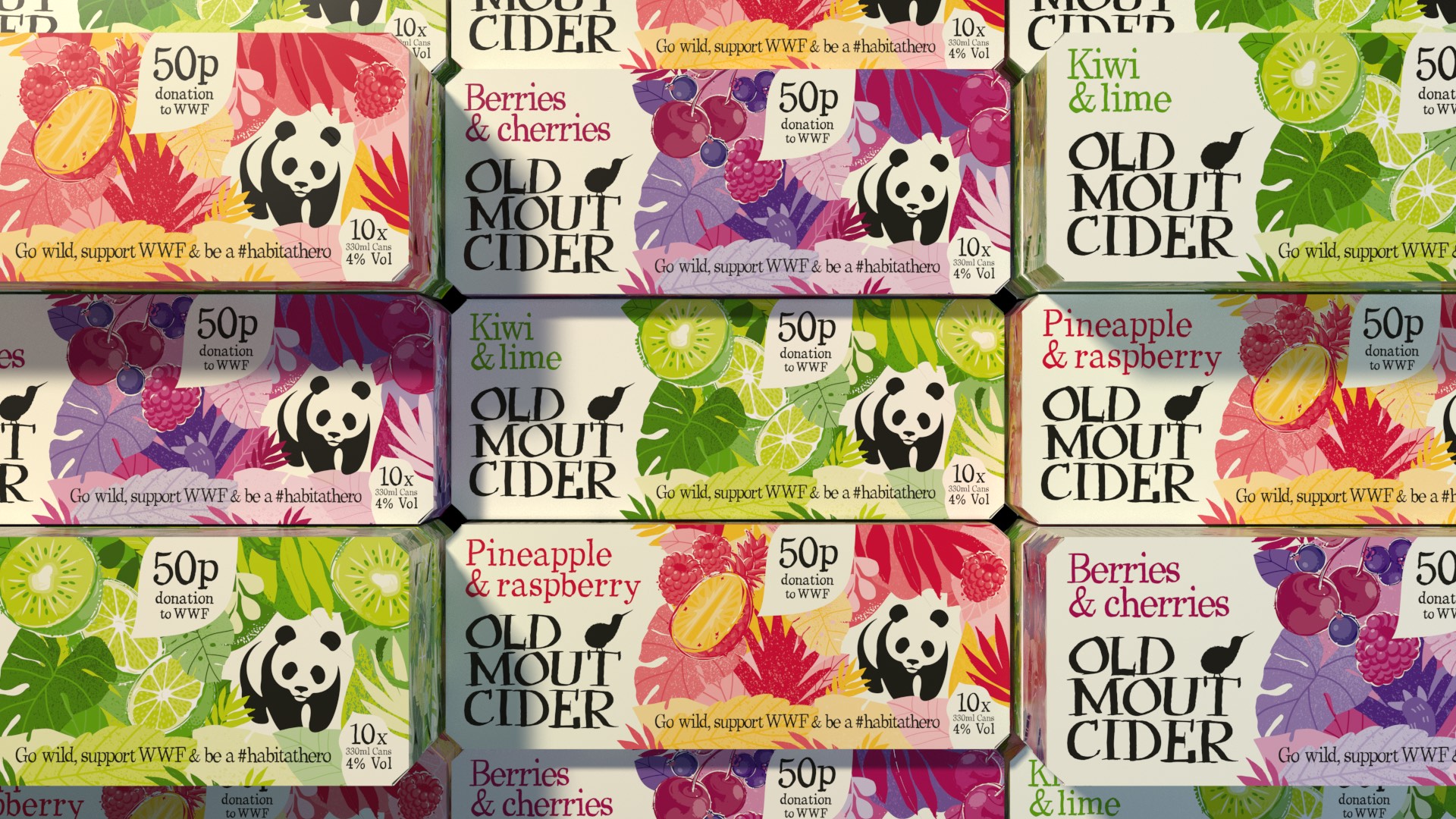 OldMou蘋果酒的限量版包裝這樣設(shè)計(jì)在貨架上脫穎而出(圖1)