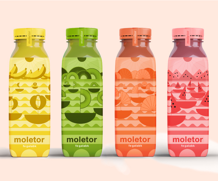 越南Moltor天然果汁飲料系列包裝設計(圖1)