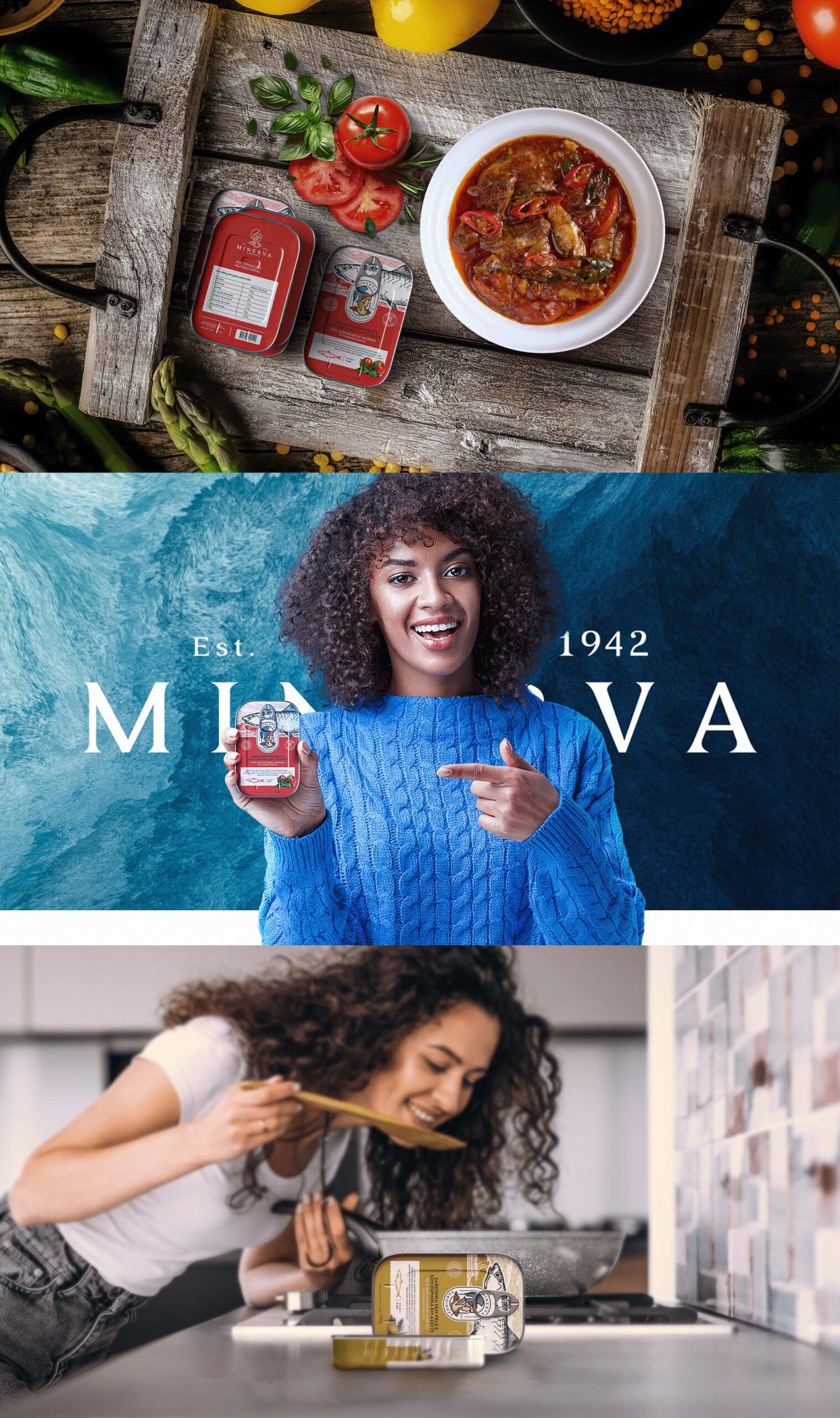 葡萄牙MINERVA魚罐頭食品包裝設計參考(圖3)