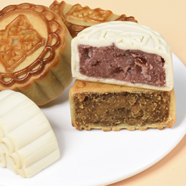 哆伊點 明月松間 廣式月餅 6餅2味 390g 禮盒裝包裝禮盒產品包裝創意設計欣賞(圖5)