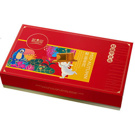 鮮品屋 鮮品花月 蘇式月餅 8餅4味 520g包裝禮盒產品包裝創意設計欣賞(圖1)