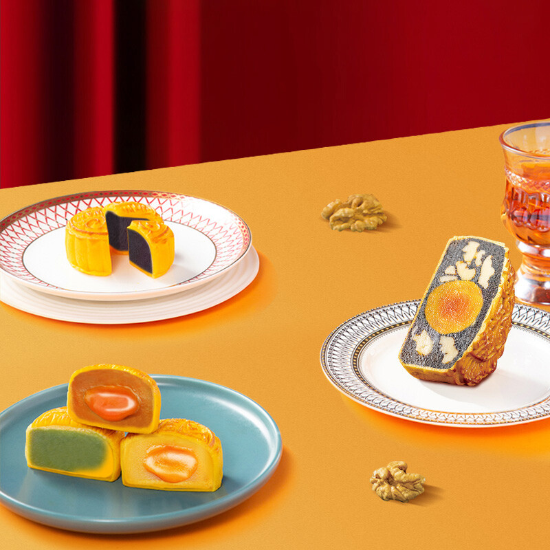 WING WAH 元朗榮華 榮華富貴禮月 廣式月餅 10餅5味 780g 禮盒裝包裝禮盒產品包裝創意設計欣賞(圖4)