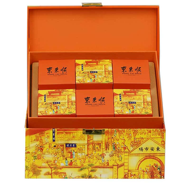 東來順 東來祥禮 京式月餅禮盒 12餅12味 960g包裝禮盒產品包裝創意設計欣賞(圖2)