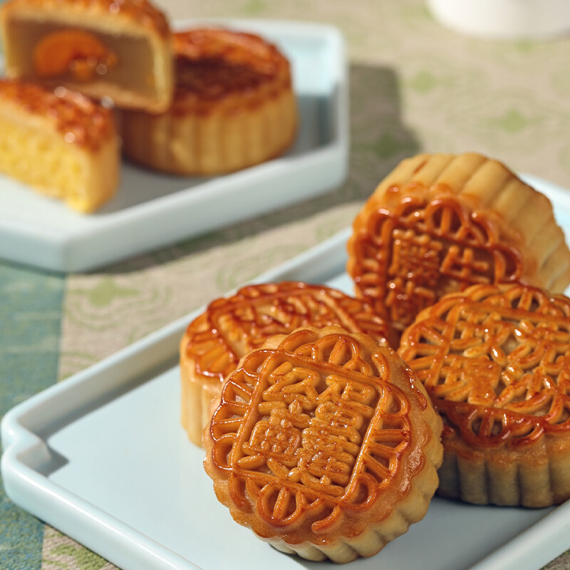 YOTIME 悠享時 窗欞映味 廣式月餅 24餅16味 1.102kg 三層禮盒裝包裝禮盒產品包裝創意設計欣賞(圖5)