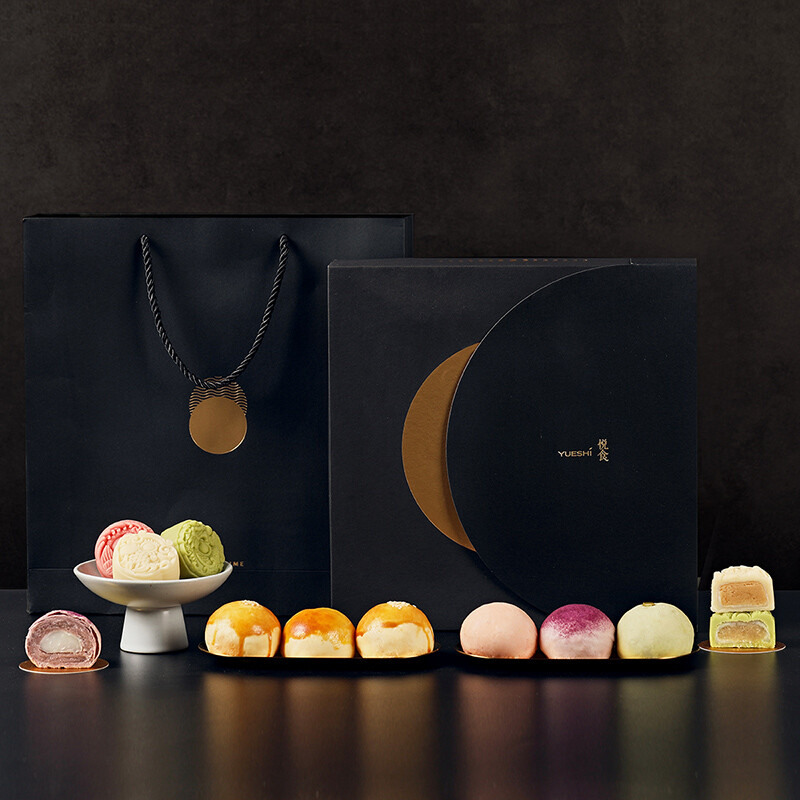 YOTIME 悠享時 悅食團圓蘇式月餅禮盒 9餅8味 564g包裝禮盒產品包裝創意設計欣賞(圖3)