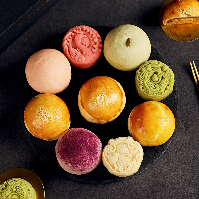 YOTIME 悠享時 悅食團圓蘇式月餅禮盒 9餅8味 564g包裝禮盒產品包裝創意設計欣賞(圖4)