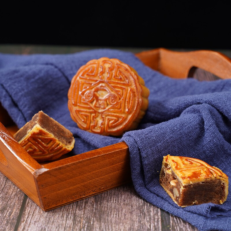 東來順 東來福禮 京式月餅禮盒 8餅6味 640g包裝禮盒產品包裝創意設計欣賞(圖5)