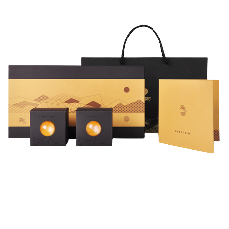 YOTIME 悠享時 滿月 蘇式月餅 8餅4味 520g 禮盒裝包裝禮盒產品包裝創意設計欣賞(圖1)