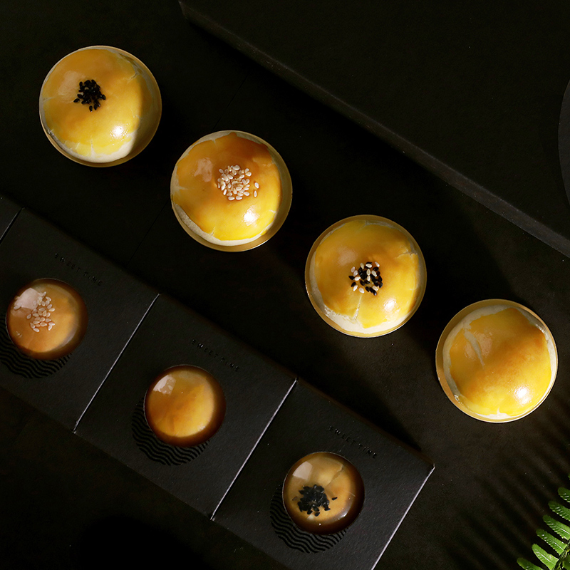 YOTIME 悠享時 滿月 蘇式月餅 8餅4味 520g 禮盒裝包裝禮盒產品包裝創意設計欣賞(圖4)