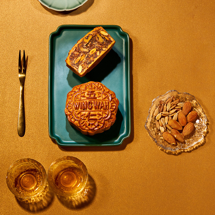 WING WAH 元朗榮華 純正五仁廣式月餅 740g 禮盒裝包裝禮盒產品包裝創意設計欣賞(圖3)