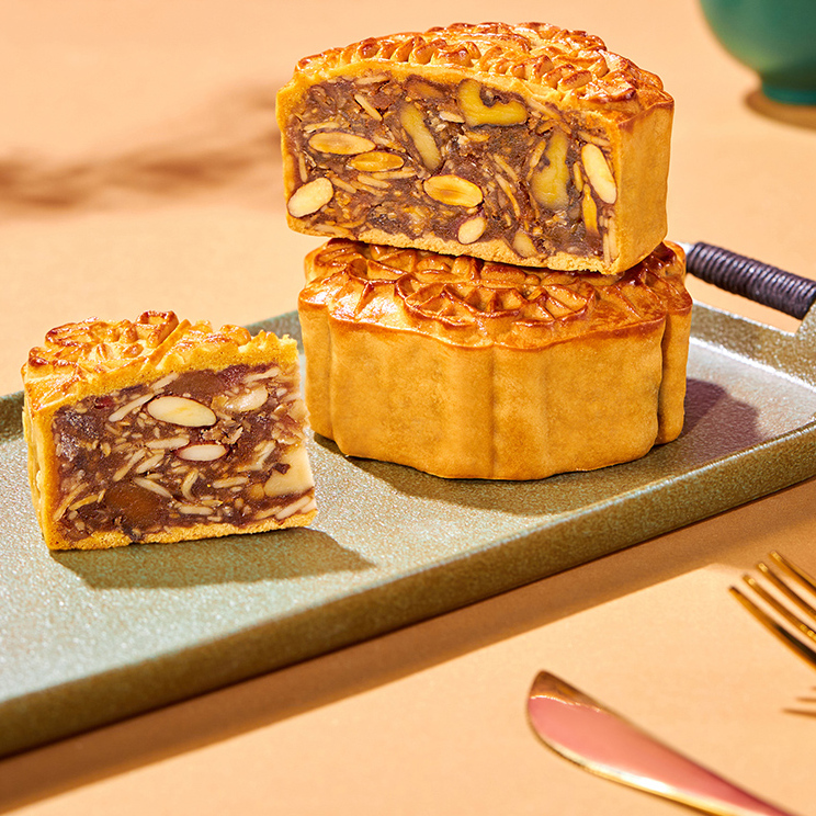 WING WAH 元朗榮華 純正五仁廣式月餅 740g 禮盒裝包裝禮盒產品包裝創意設計欣賞(圖2)