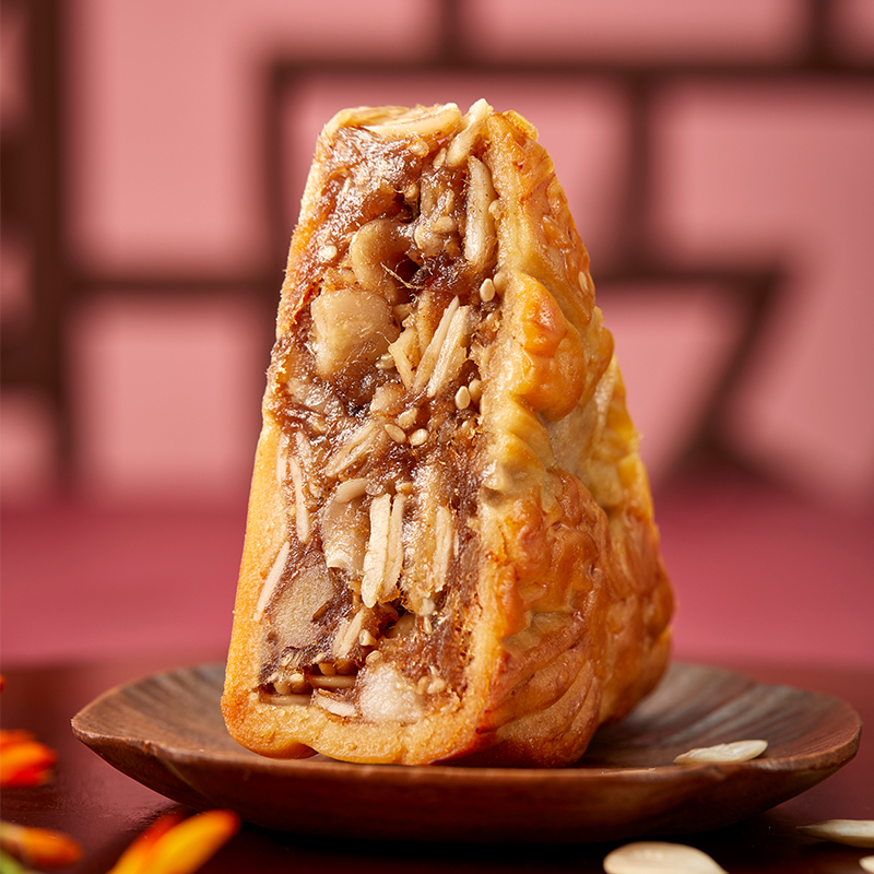 金九月餅 吳川 五仁金腿大月餅 500g包裝禮盒產(chǎn)品包裝創(chuàng)意設(shè)計欣賞(圖4)