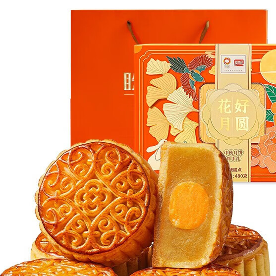 PANPAN FOODS 盼盼 花好月圓禮盒 水果多口味 480g 6枚裝包裝禮盒產品包裝創意設計欣賞(圖2)