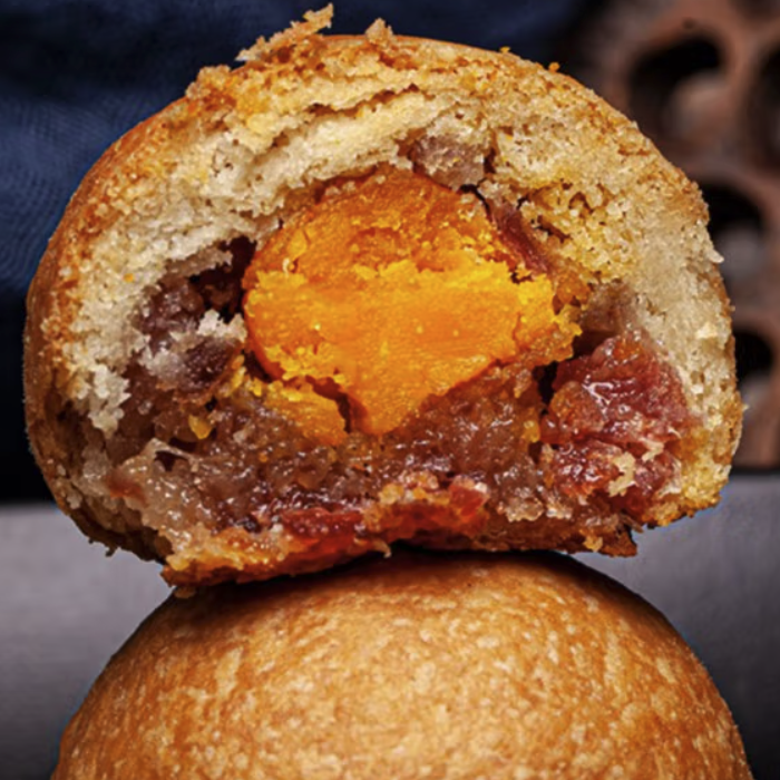 吉慶祥 云腿蛋黃滇式月餅 50g*64袋包裝禮盒產品包裝創意設計欣賞(圖4)