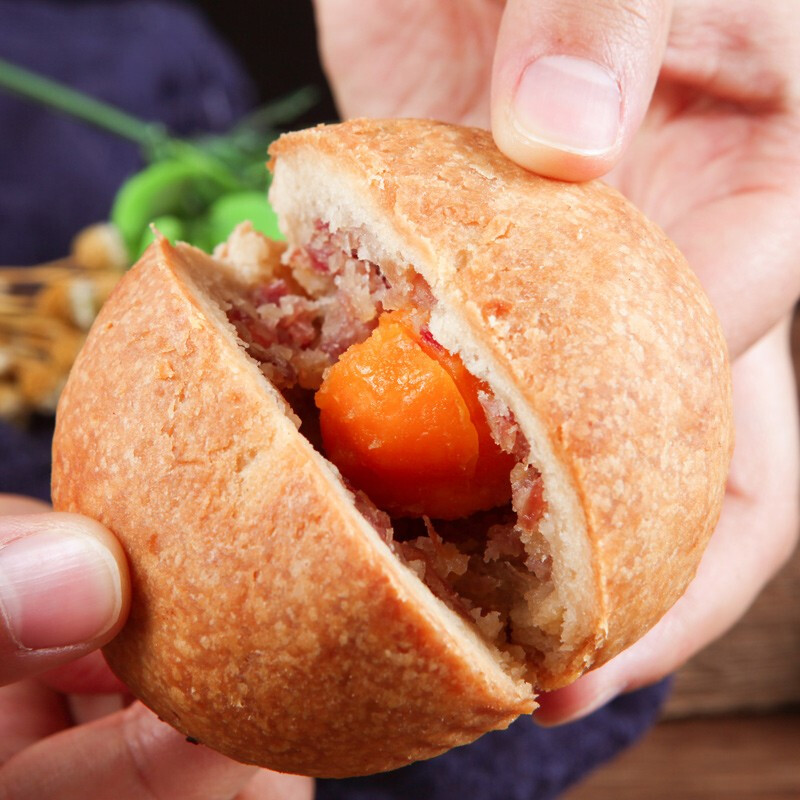 吉慶祥 云腿蛋黃滇式月餅 50g*64袋包裝禮盒產品包裝創意設計欣賞(圖5)